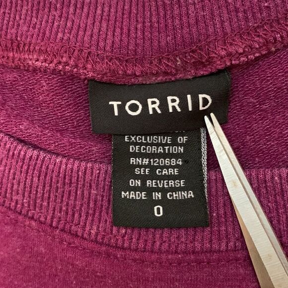 Torrid Purple Weaves on the Back Size 0(oversize) - Picture 3 of 9